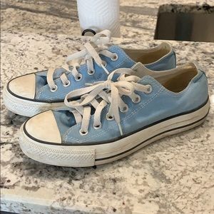 Size 7 baby blue Converse